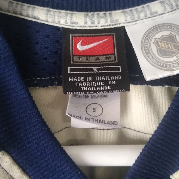 Toronto Mapleleafs Vintage Nike Team Official NHL Blue Youth Hockey Jersey (5) - Picture 3 of 7